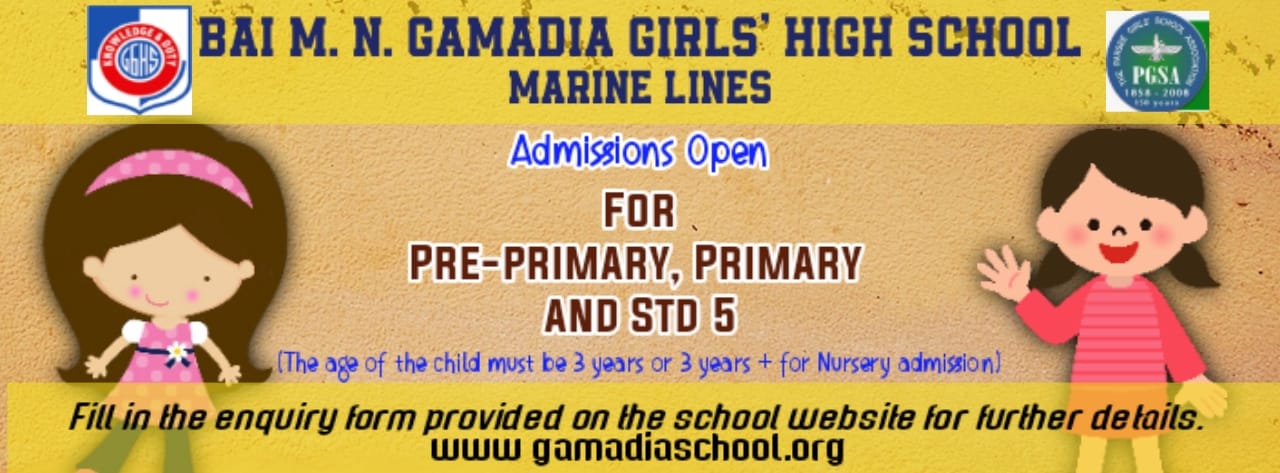 ADMISSION OPEN FOR PRE-PRIMARY -PRIMARY-STD V